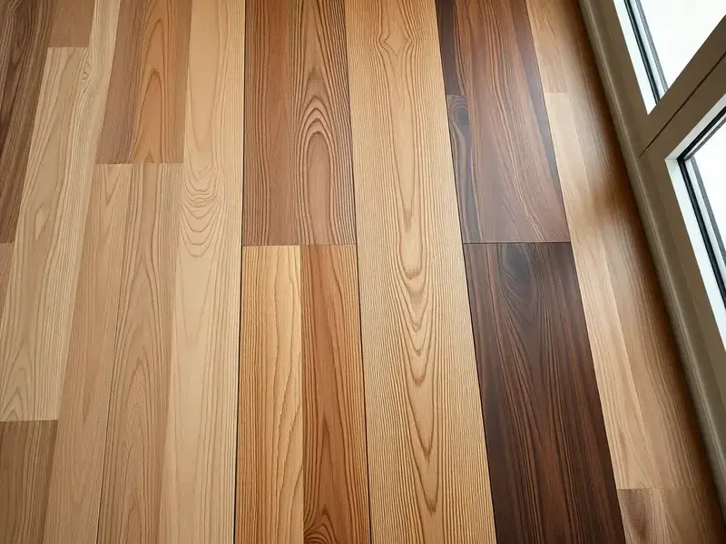 Various flooring samples ready for selection