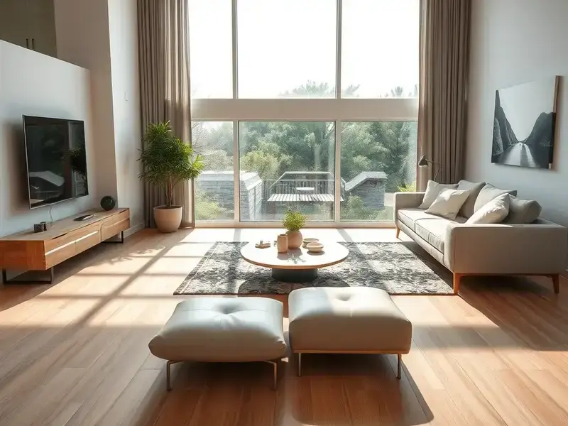 Modern laminate flooring in Jacksonville home